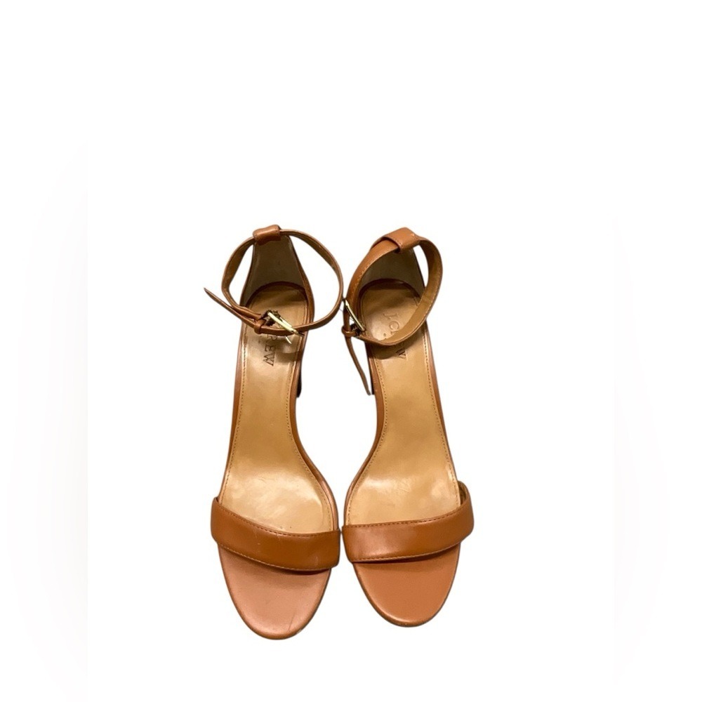 J. Crew Tan Heeled Sandals Size 8.5